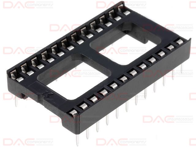 DAC Components – IC socket 234 B 24 PIN 2.54 MM