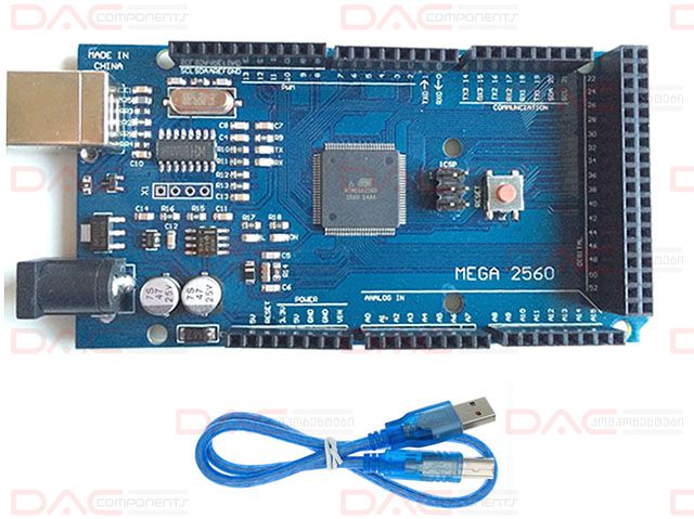 Carte Arduino MEGA 2560 + Cable USB