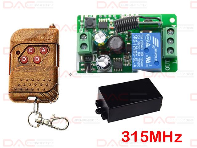 Frequenza 315/433 MHz, 12V 10A, Per Relè E Switch
